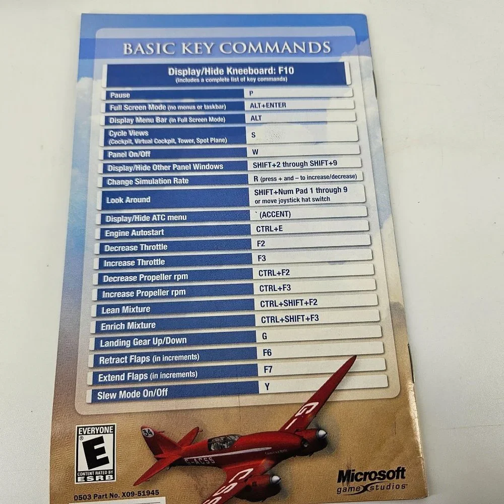 Microsoft Flight Simulator 2004 PC CD Disc II Handbook Airplane School Computer